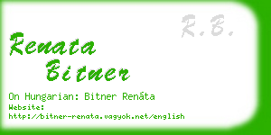 renata bitner business card